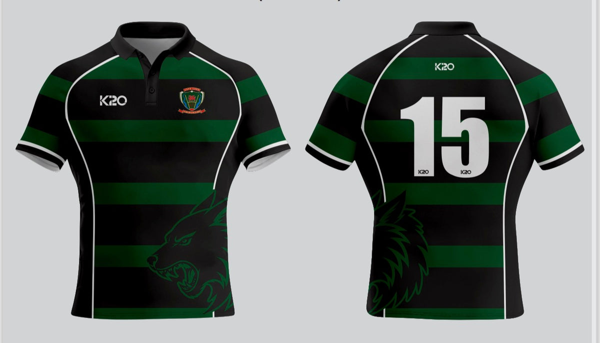 Cefn Coed M&J Replica Jersey - Green and black