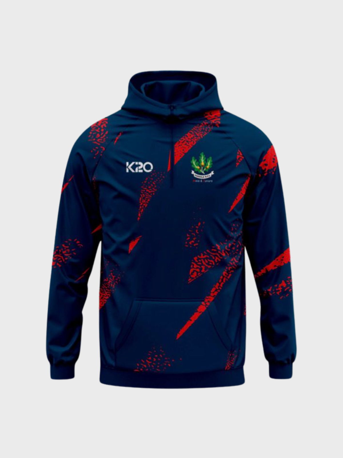 Oakdale RFC - 1/4 zip Hoodie Navy