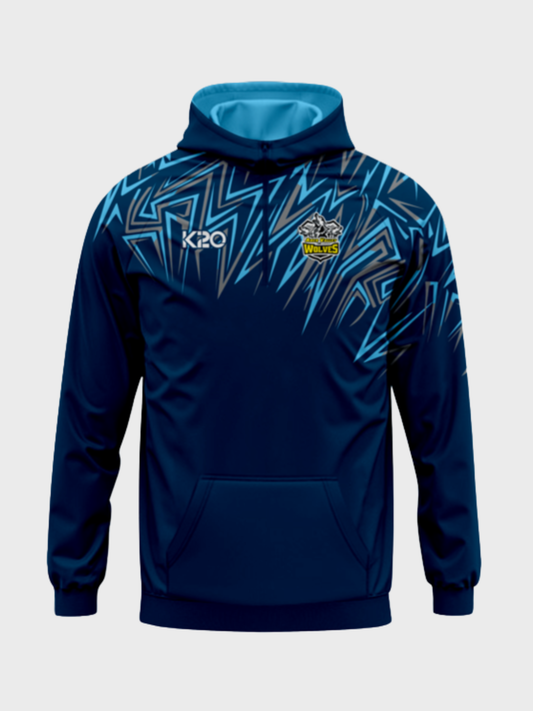 Aber Valley Wolves - 1/4 zip Hoody (Navy)