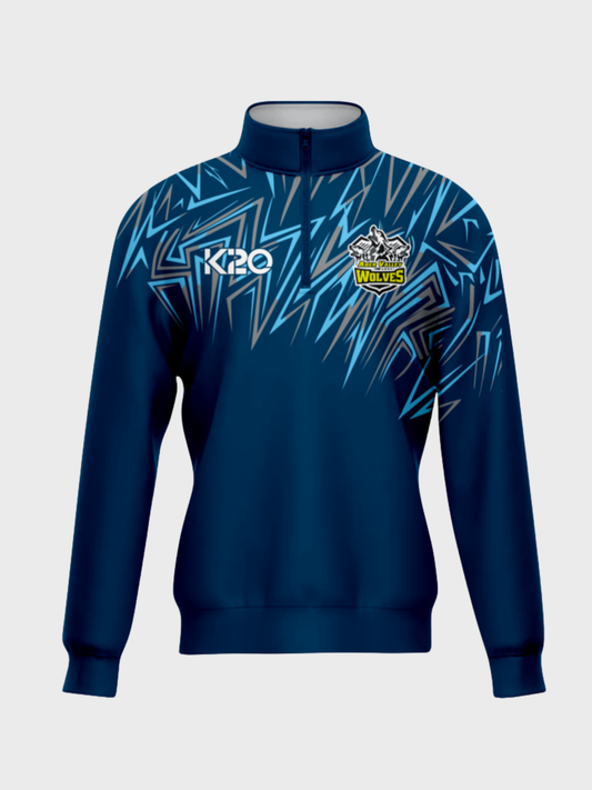 Aber Valley Wolves - 1_4 zip (Navy)