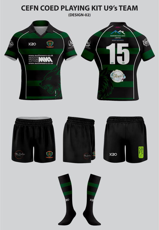 Cefn Coed RFC U9 Playing kit