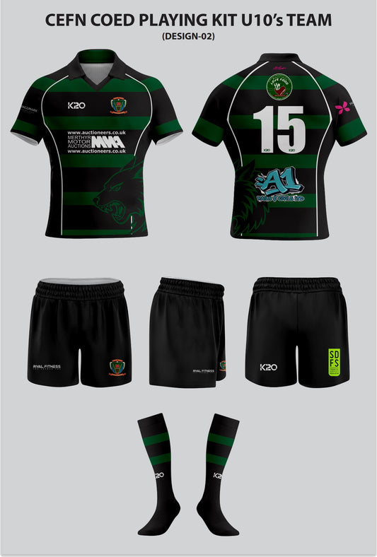 Cefn Coed RFC U10 Playing kit