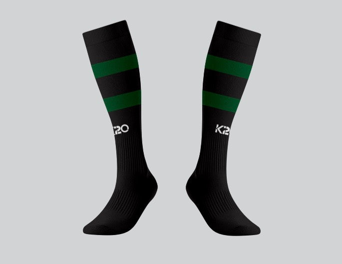 Cefn Coed RFC M&J Black/Green Socks