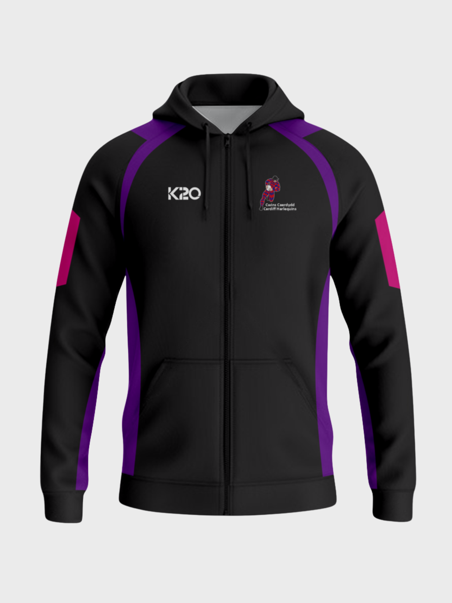Cardiff Harlequins- Full Zip Hoodie V2